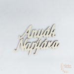 Anyák napjára fa felirat