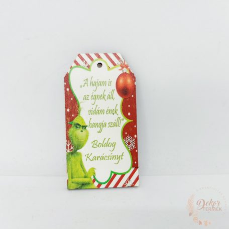 Grincses ajándékcímke