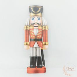 Piros diótörő - fa tábla