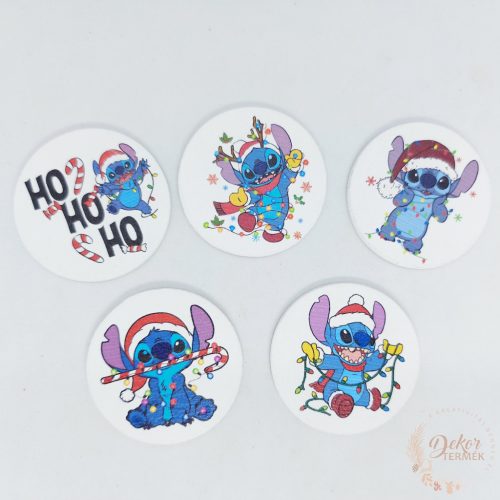 Stitch karácsonyi fa tábla