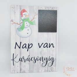 Karácsonyi visszaszámláló tábla
