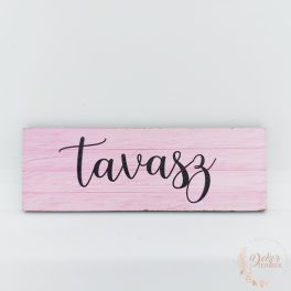 Tavasz - hosszúkás fa tábla