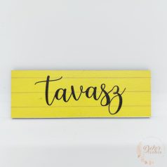 Tavasz - hosszúkás fa tábla
