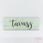 Tavasz - hosszúkás fa tábla