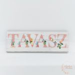Tavasz - hosszúkás fa tábla