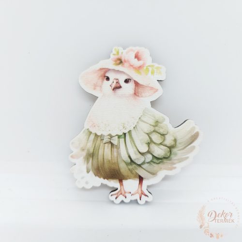Zöld tyúk - fa tábla