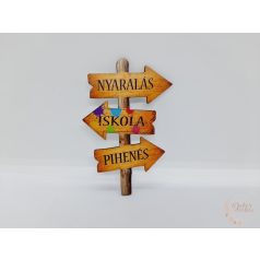 Nyári szünet útjelző tábla