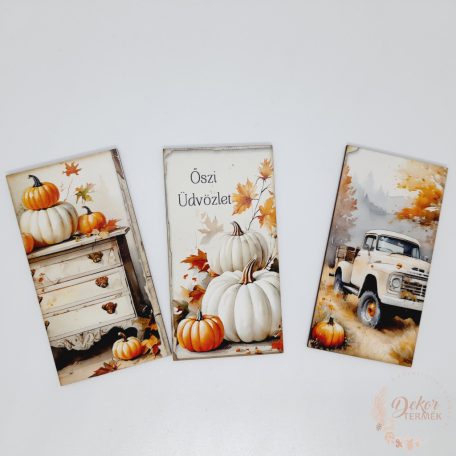 Fehér-narancs tökös táblák