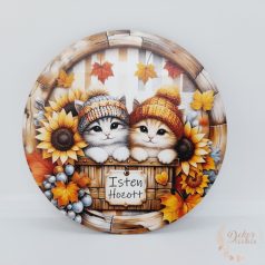 Isten hozott - napraforgók cicákkal