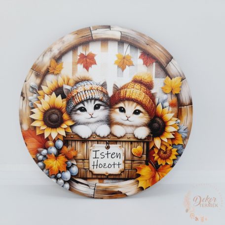 Isten hozott - napraforgók cicákkal