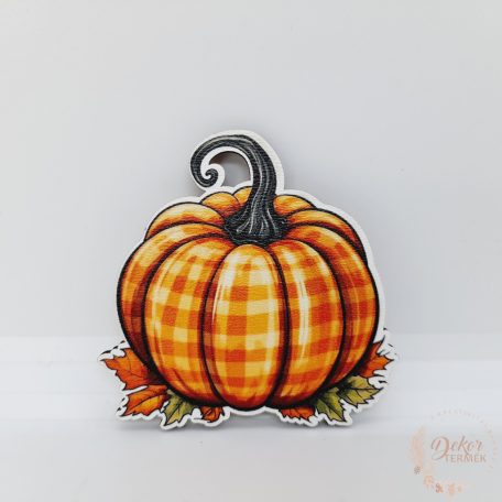 Kockás tök falevelekkel