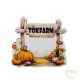 Tökfarm - fa tábla