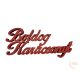 Boldog karácsonyt felirat - 10 cm - piros