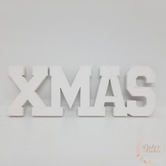 XMAS felirat - nagy - fehér