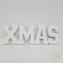XMAS felirat - nagy - fehér