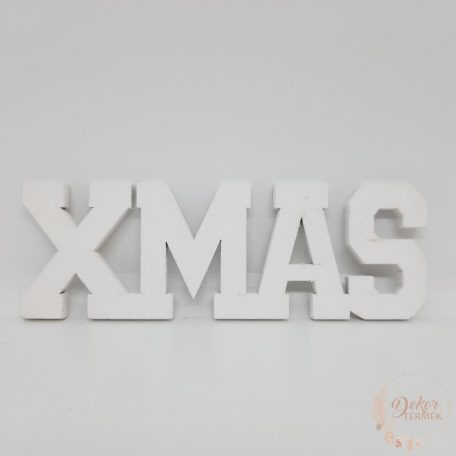 XMAS felirat - nagy - fehér