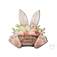 Nyuszi tappancsos húsvéti kosár