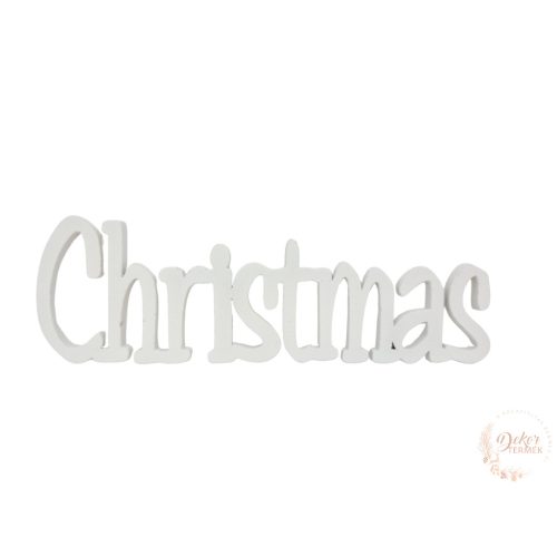 Christmas felirat - fehér