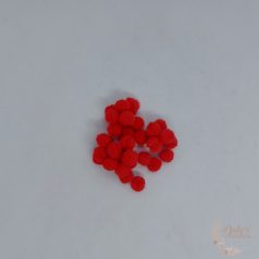 Kasmír golyó piros - 1 cm