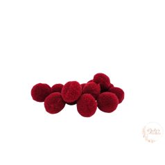 Kasmír golyó  - bordó - 2 cm