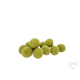 Kasmír golyó  - mohazöld - 2 cm