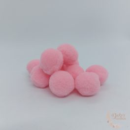 Kasmír golyó  - rózsaszín - 2 cm