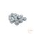 Glitteres golyó - ezüst - 1,5 cm