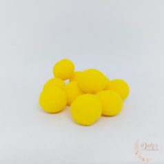 Kasmír golyó - sárga - 2 cm