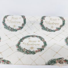 Karácsonyi mintás dekor anyag