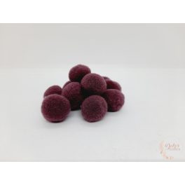 Kasmír golyó - padlizsán - 2 cm