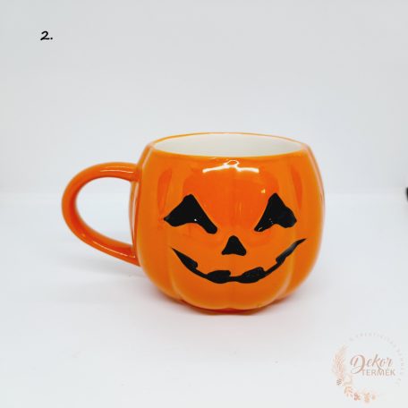 Halloween bögre - tök formájú
