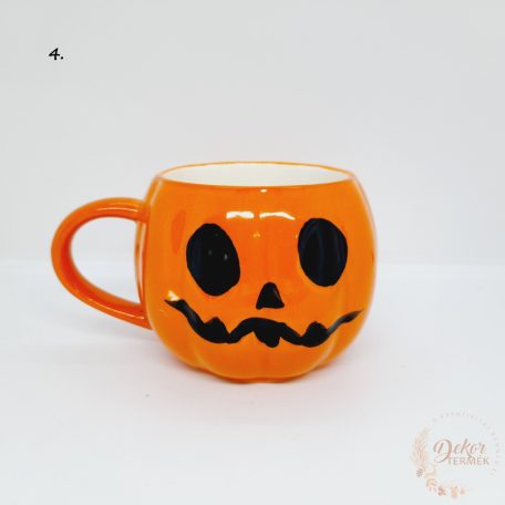 Halloween bögre - tök formájú