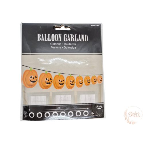 Halloween tökös girland lufival