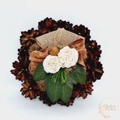 Rózsatoboz koszorú - 15 cm