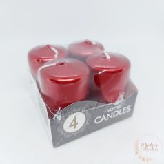 Adventi gyertya metál piros