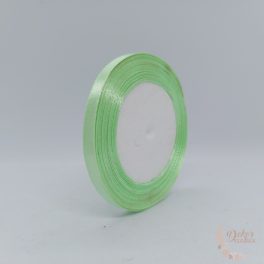 Szatén szalag 6 mm almazöld